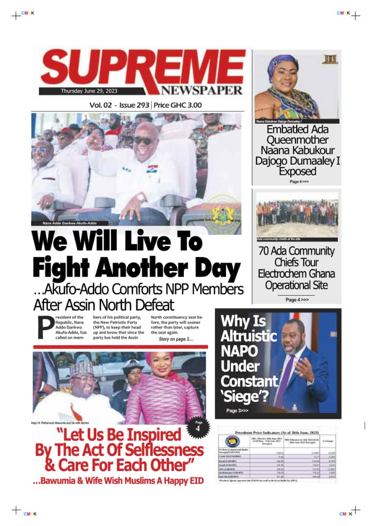 Supreme, Thursday, June 29, 2023 Ghana News Stand