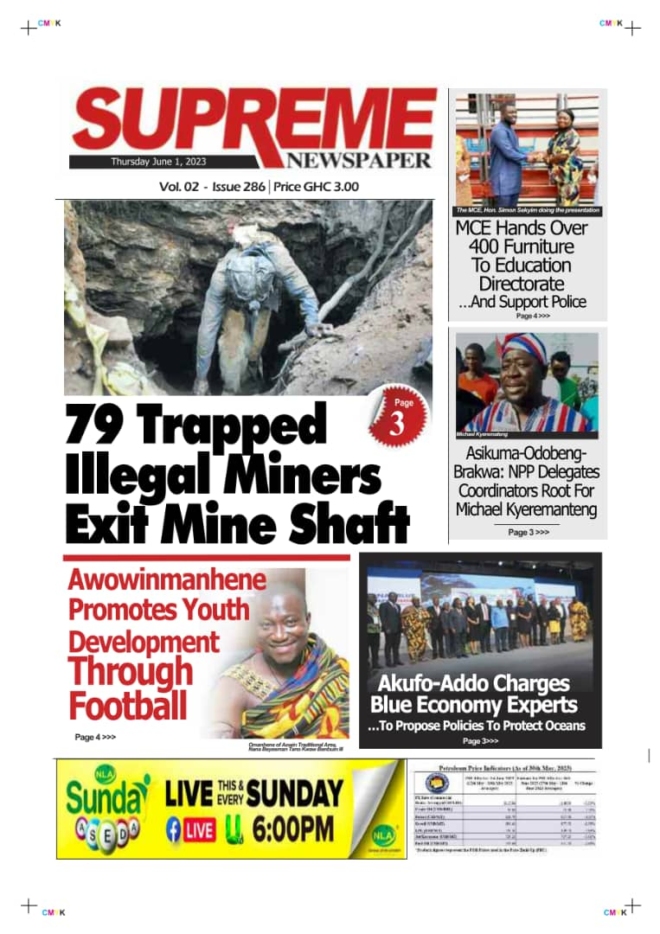 Supreme, Thursday, June 1, 2023 Ghana News Stand