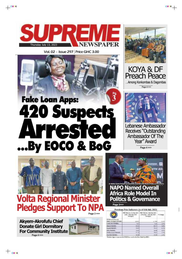 SUPREME, Thursday, July 13, 2023 Ghana News Stand