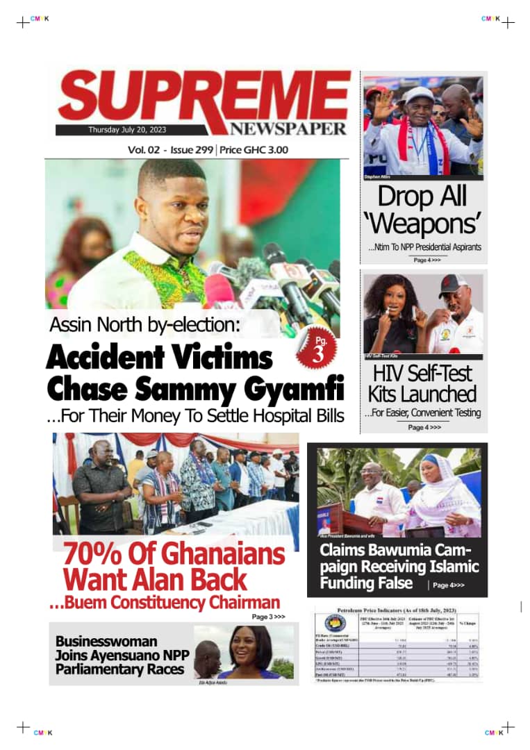 Supreme, Thursday, July 20, 2023 Ghana News Stand